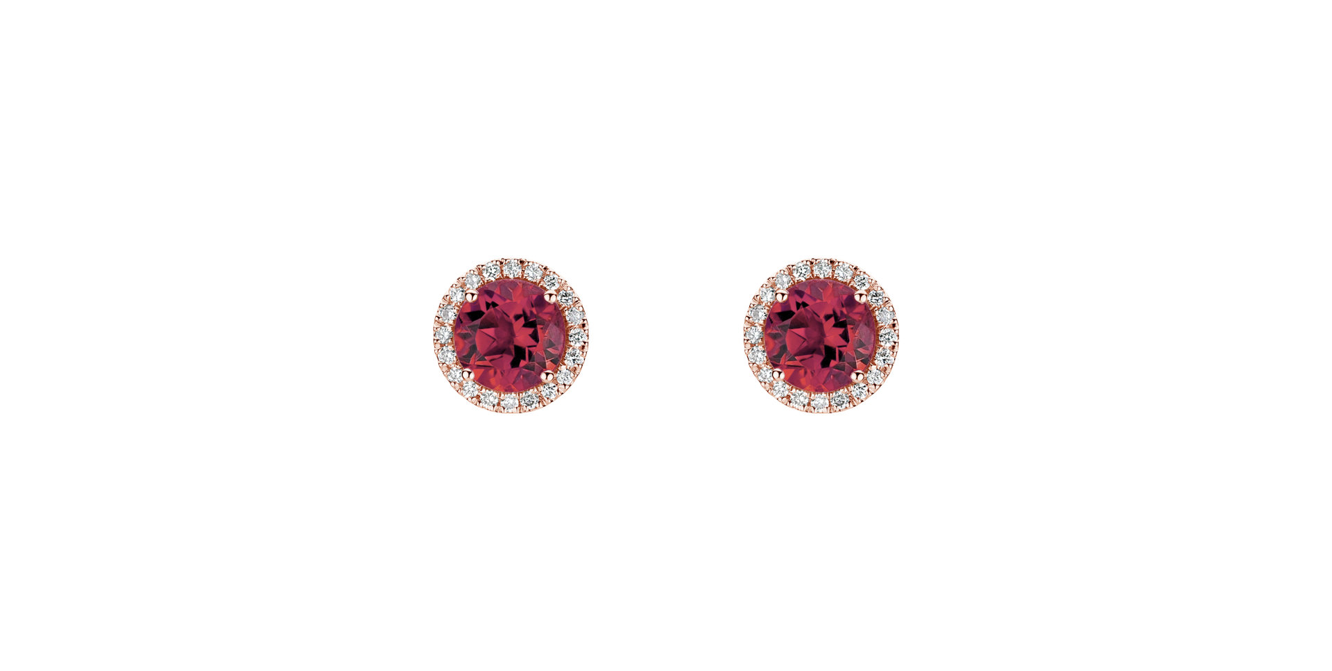 Diamond earrings with Tourmaline Eternal Sunshine