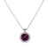 Diamond necklace with Rhodolite Moondust4