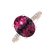 Diamond ring with Rhodolite Luxury Embrace4
