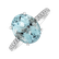Diamond ring with Topaz Sky Playful Glamour4