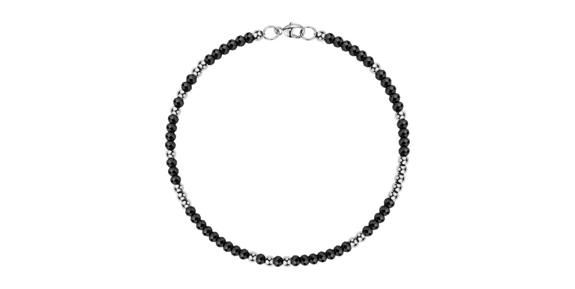 Bracelet with black diamonds Marbles Mood
