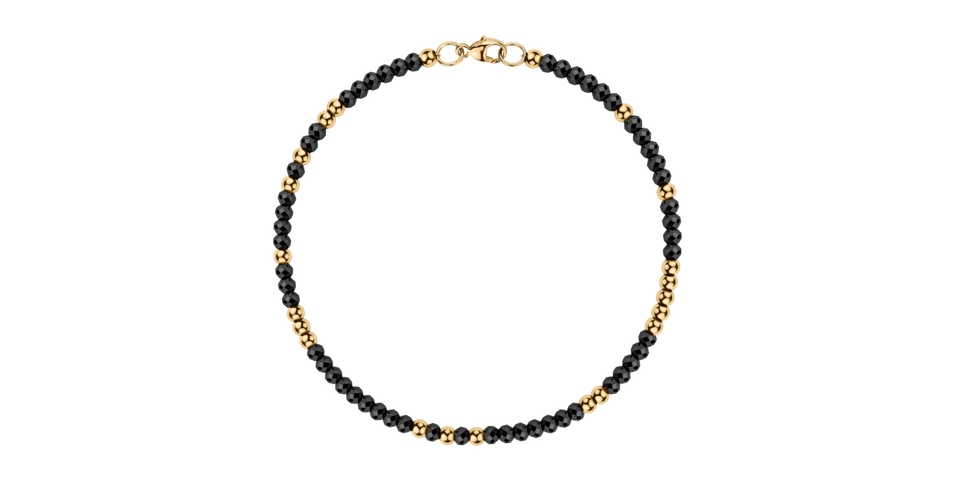 Bracelet with black diamonds Marbles Mood