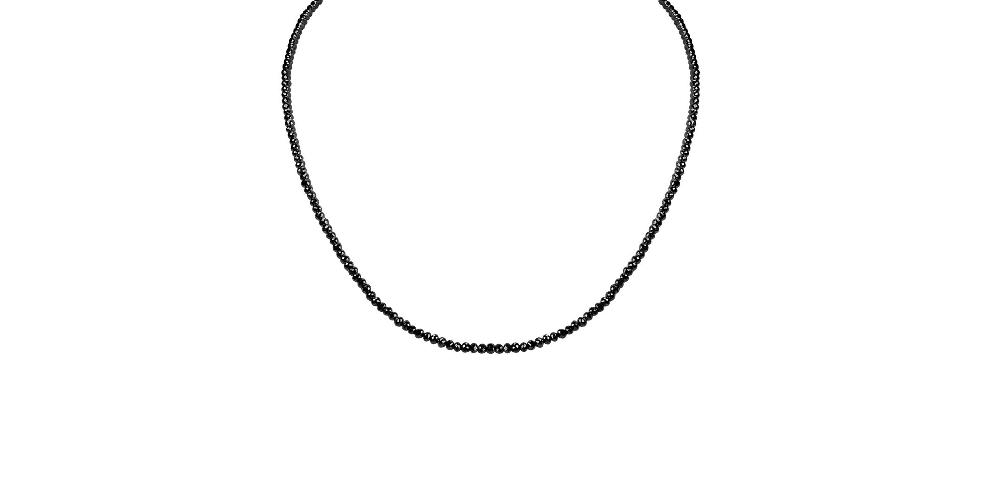 Necklace with black diamonds Bubbling Soap