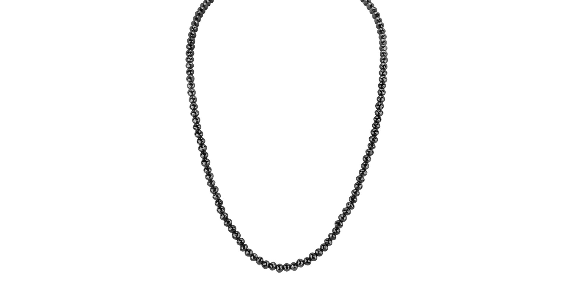 Necklace with black diamonds Bubbling Soap