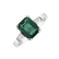 Diamond ring with Emerald Coronation Destiny3