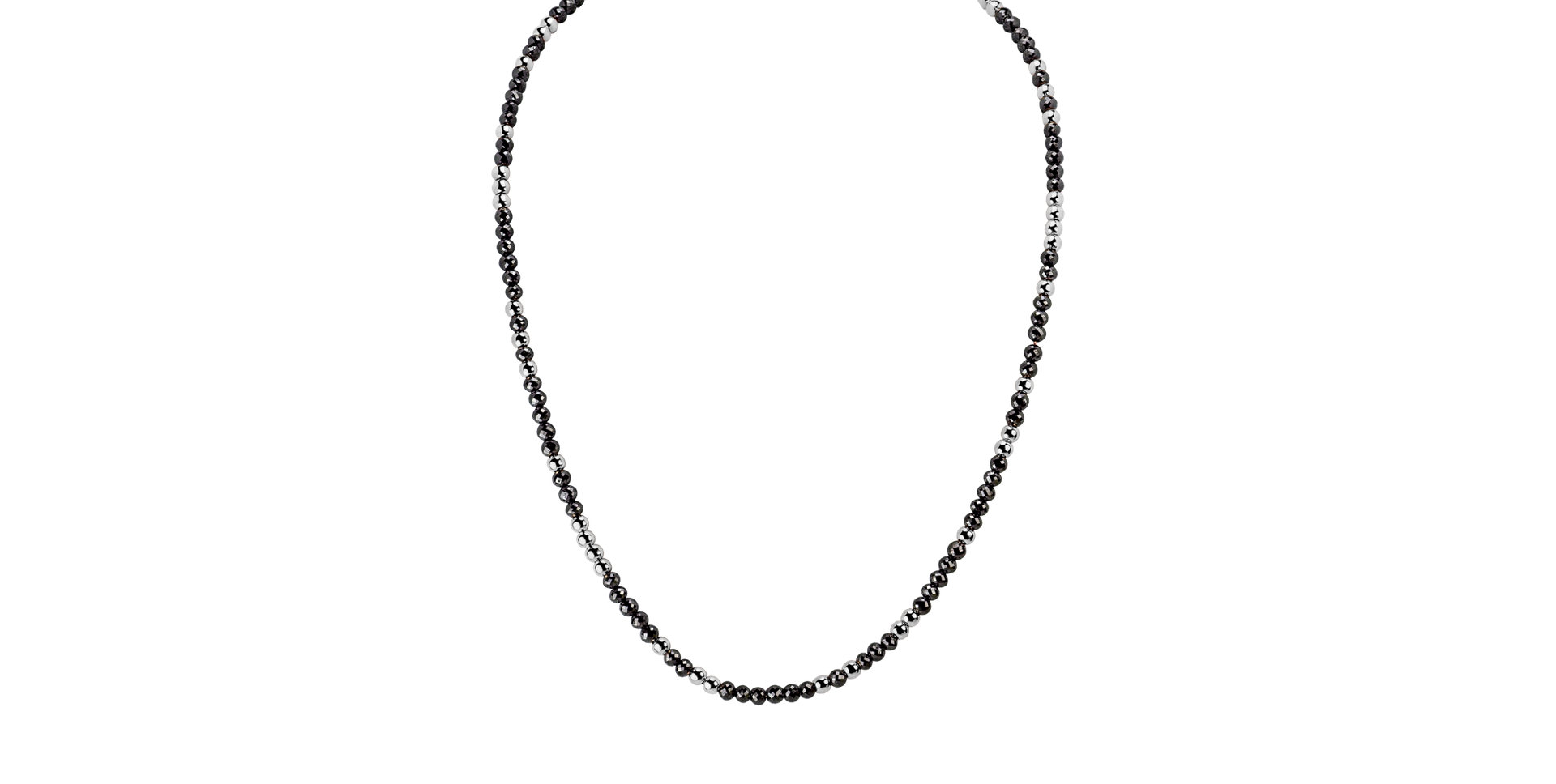Necklace with black diamonds Night Chain