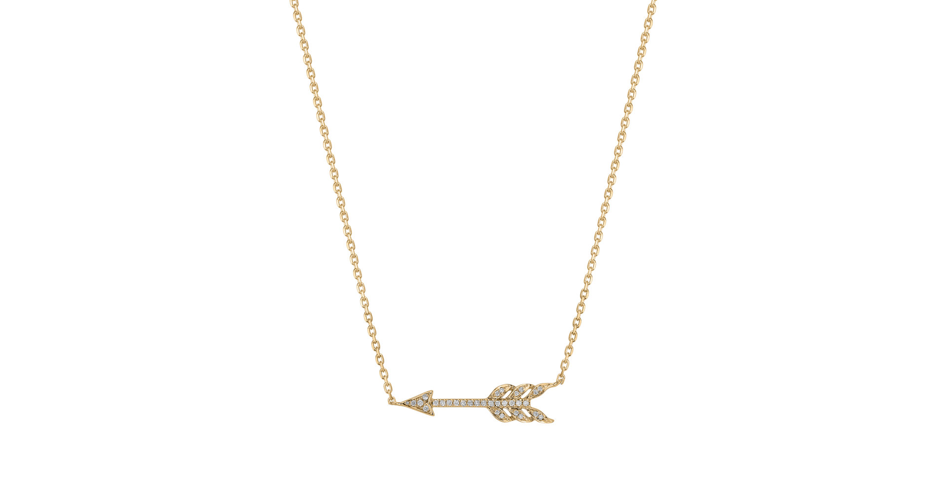Diamond necklace Glittering Arrow