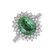 Diamond ring with Emerald Majesty4