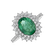 Diamond ring with Emerald Majesty3