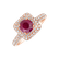 Diamond ring with Ruby Verona4
