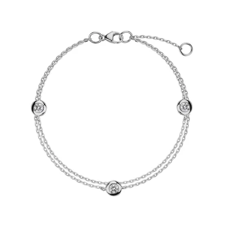 Diamond bracelet Triple Dots
