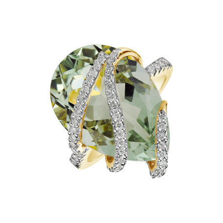 Diamond rings with Amethyst Angeletta
