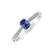 Diamond ring with Sapphire Gentle Light3