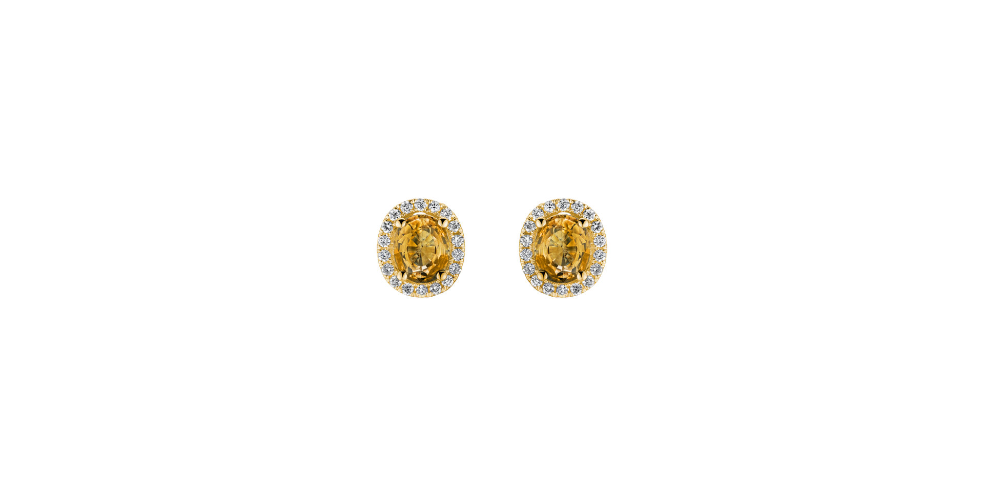 Diamond earrings with Sapphire Princess of Wales