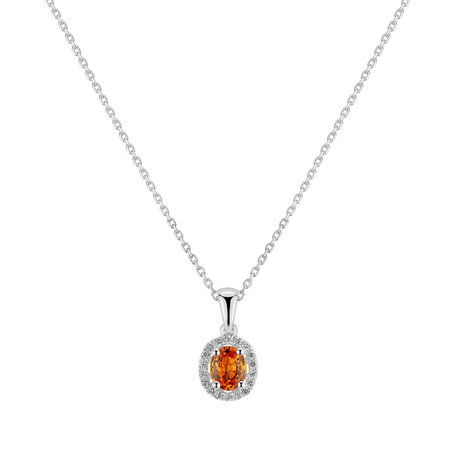 Diamond pendant with Sapphire Royal Love
