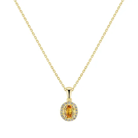 Diamond pendant with Sapphire Royal Love