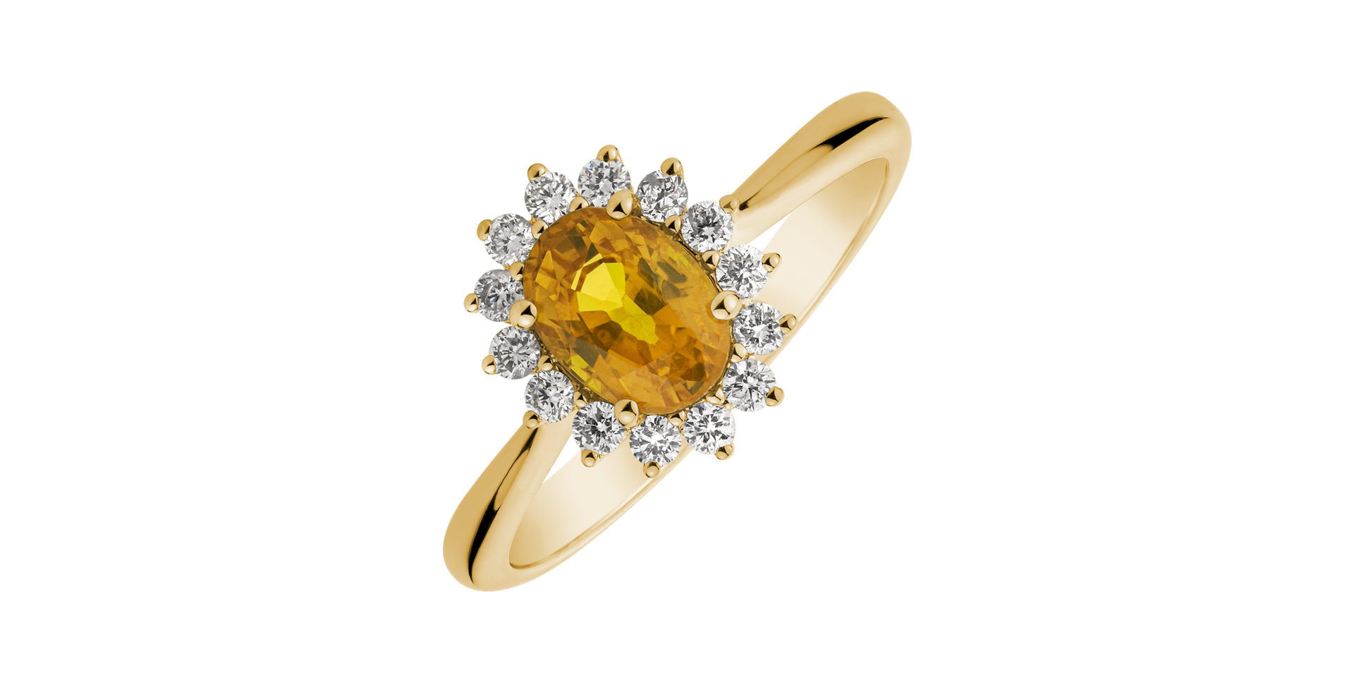 Diamond ring with Sapphire Princess