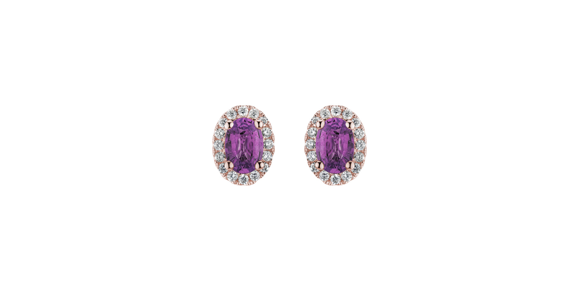 Diamond earrings with Sapphire Imperial Allegory