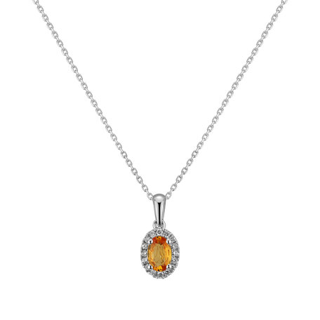 Diamond pendant with Sapphire Princess Essence