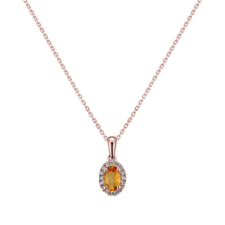 Diamond pendant with Sapphire Princess Essence