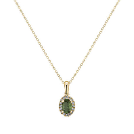 Diamond pendant with Sapphire Princess Essence