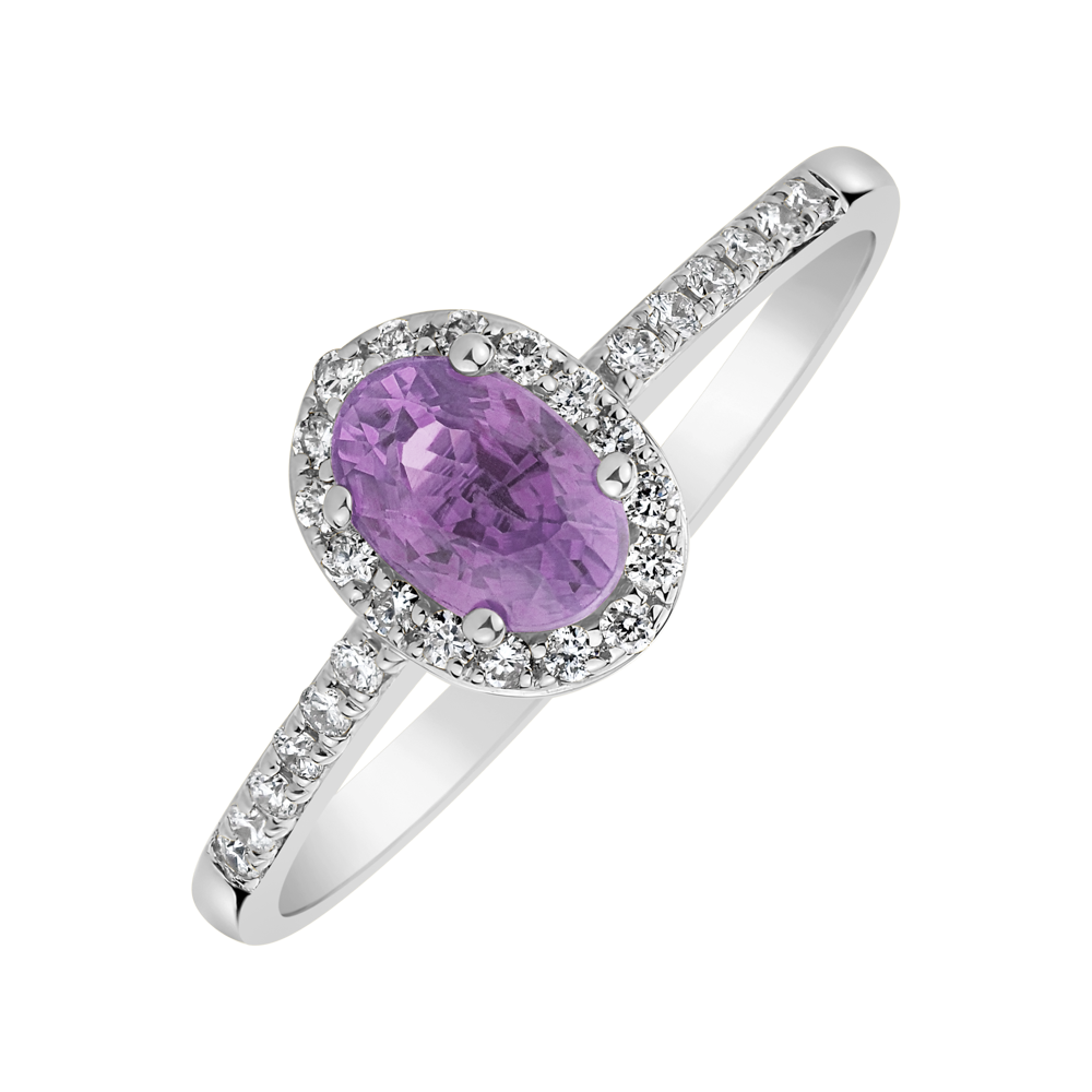 Diamond ring with Sapphire Princess | ALO