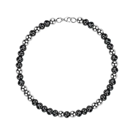 Bracelet with black diamonds Marbles Mood