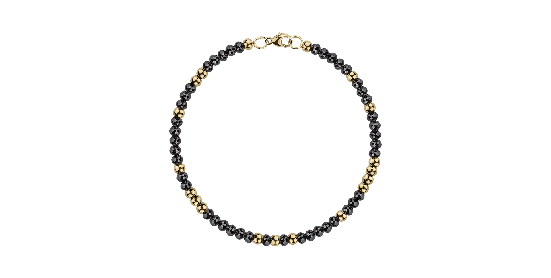 Bracelet with black diamonds Marbles Mood
