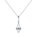 Diamond pendant with Aquamarine Well Health3