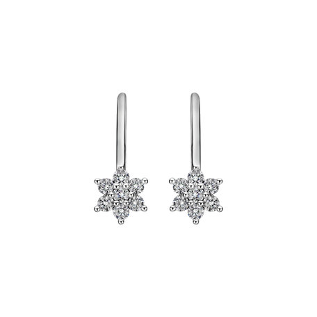 Diamond earrings Magic Snowflakes