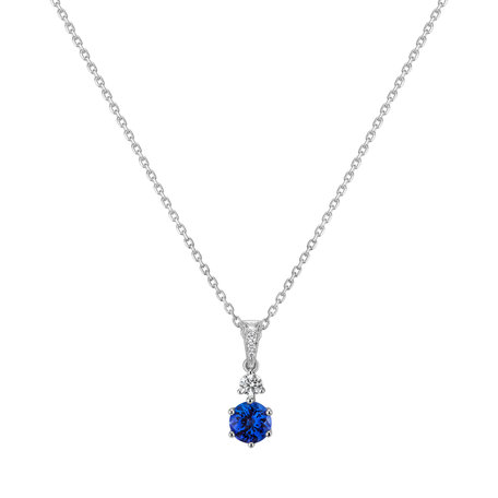 Diamond pendant with Tanzanite Dantalion