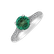 Diamond ring with Emerald Fantastic Feeling3