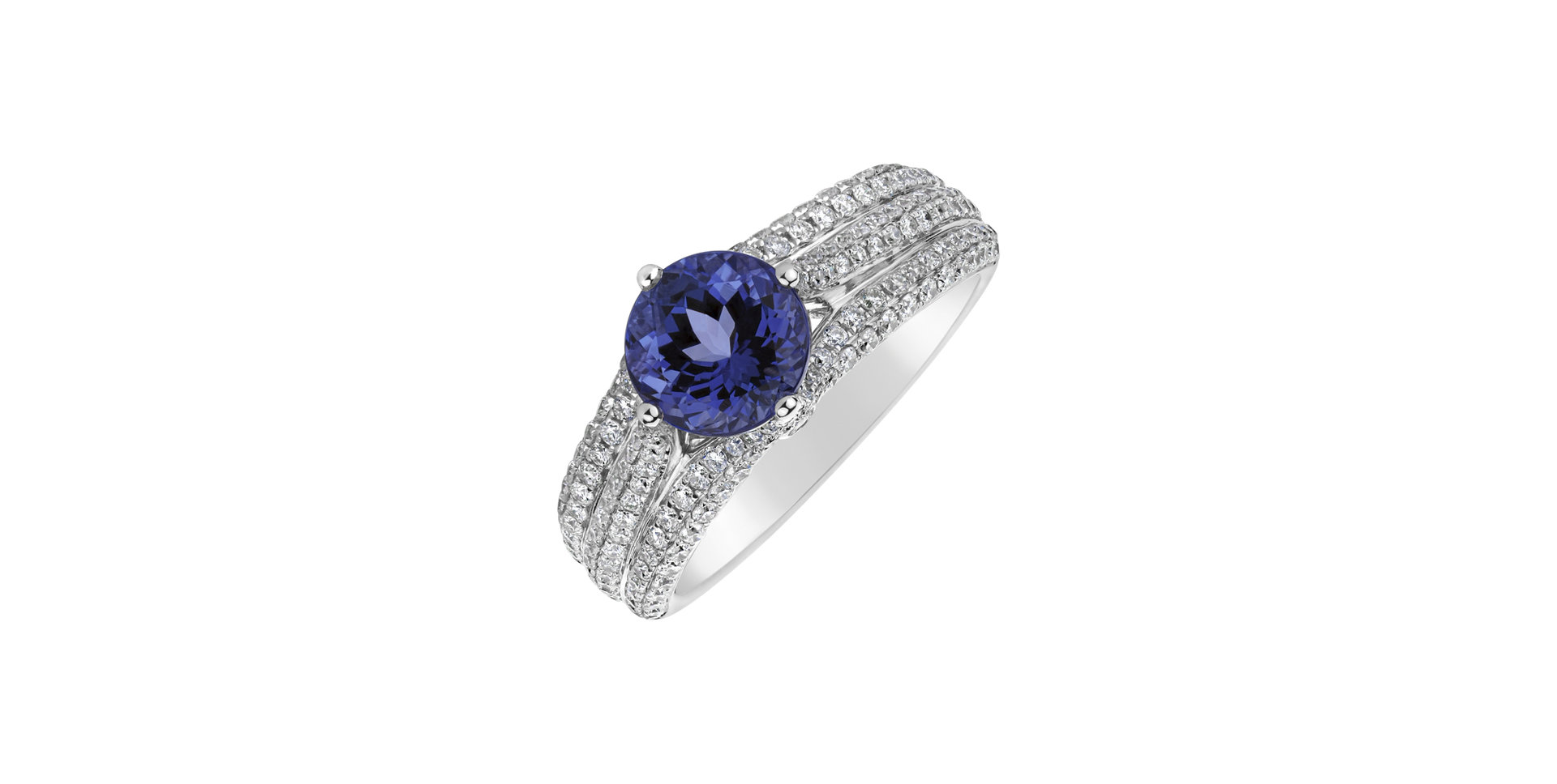 Diamond ring with Tanzanite Dream Gentility