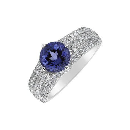 Diamond ring with Tanzanite Dream Gentility