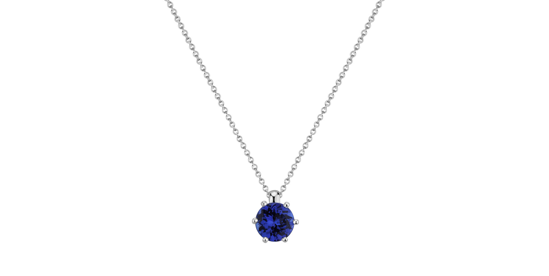 Necklace with Tanzanite Eternal Drop