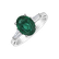 Diamond ring with Emerald Marguerite4