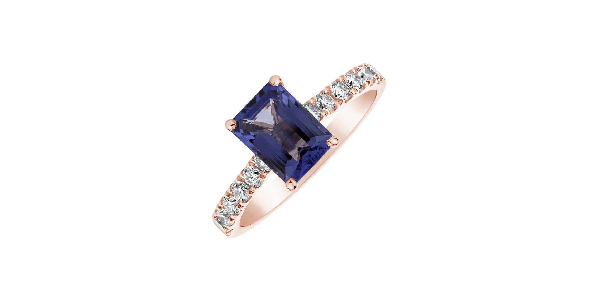 Diamond ring with Sapphire Divine Love