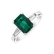 Diamond ring with Emerald Coronation Destiny4