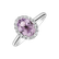 Diamond ring with Kunzite Glory Allegory3