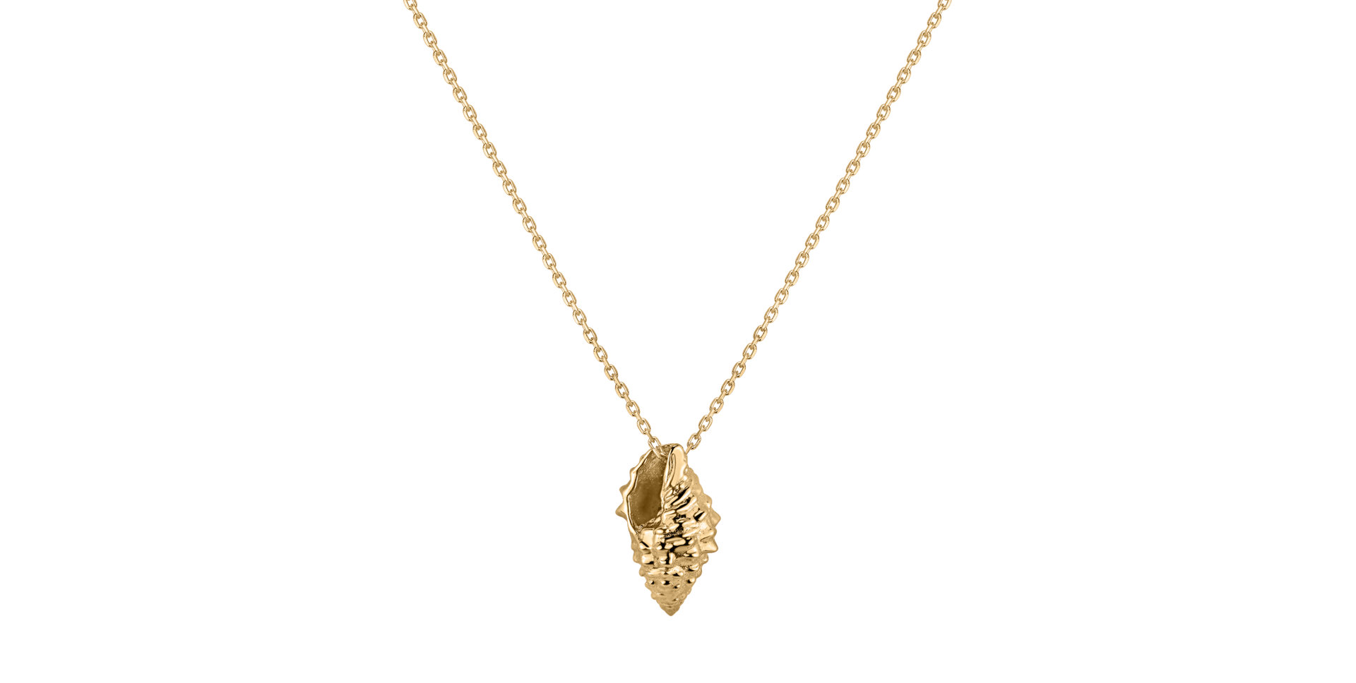 Necklace Golden Seashell