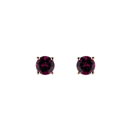 Earrings with Rhodolite Virginia Sparkle