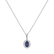 Diamond pendant with Sapphire Glamour Princess2