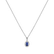 Diamond pendant with Tanzanite Princess3