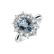 Diamond ring with Aquamarine Sky Goddess4