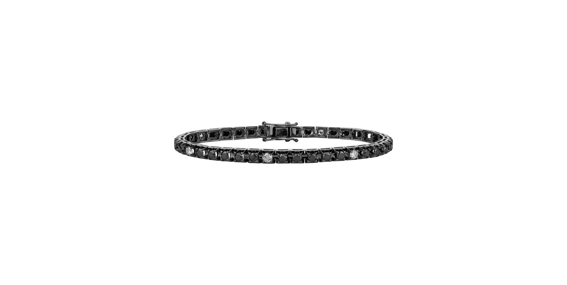 Bracelet with black and white diamonds Ralana