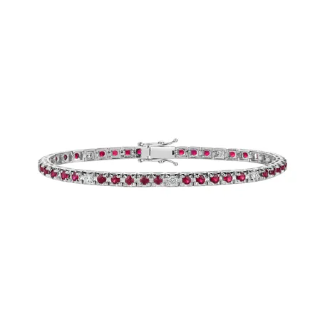 Diamond bracelet with Ruby Ralana
