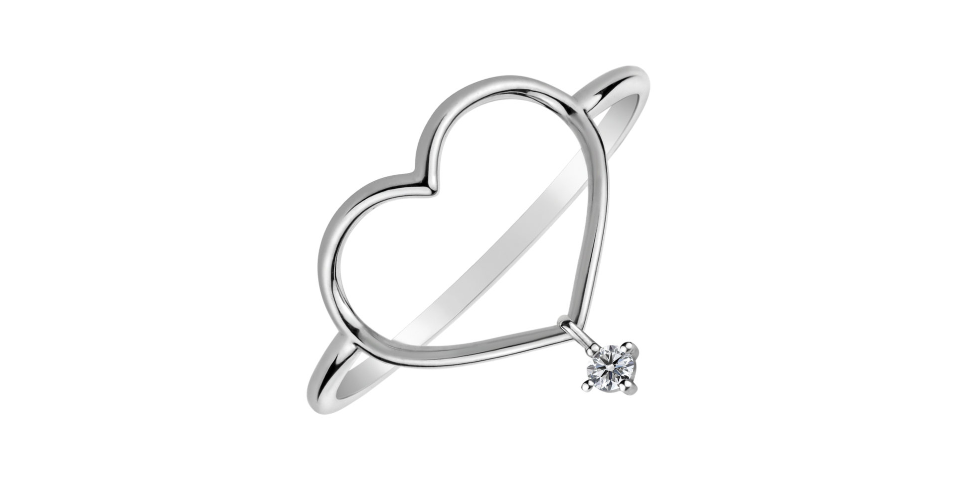 Diamond ring Mellow Heart
