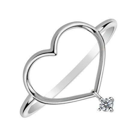 Diamond ring Mellow Heart