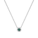 Diamond necklace with Emerald Curvy Wish4
