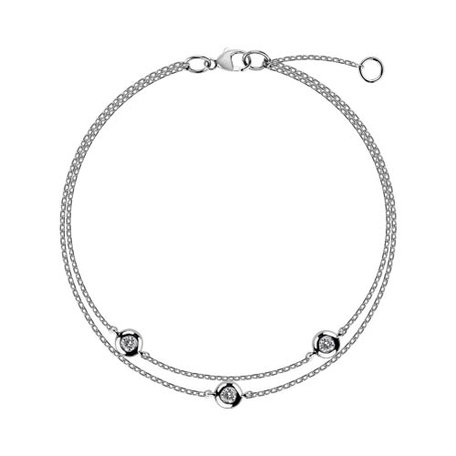 Diamond bracelet Double Dots